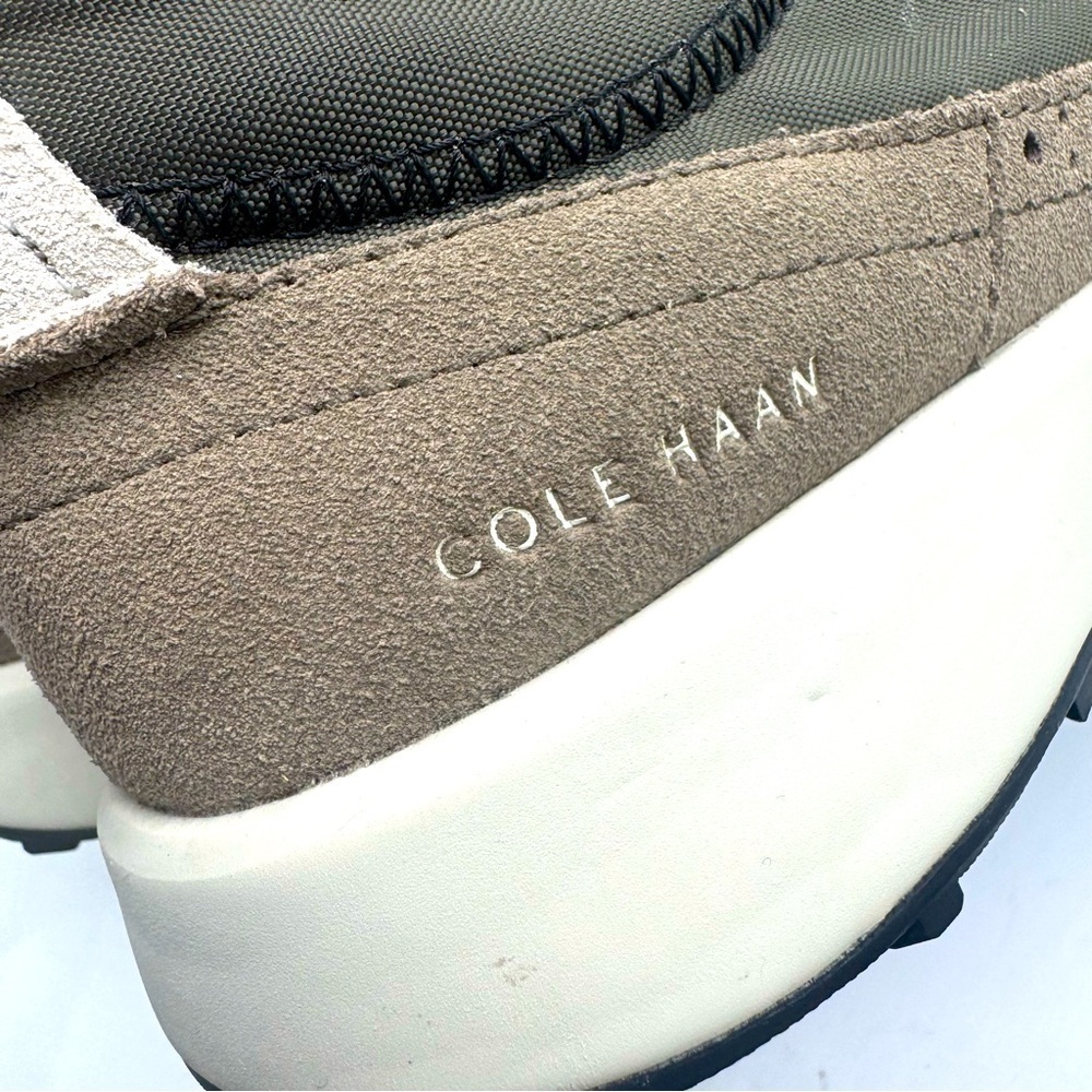 Cole Haan Grand Two Tone Sneakers Mens Size 10 Green Nylon & Suede - Picture 5 of 10